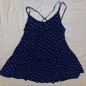 Anchor print Navy Dress